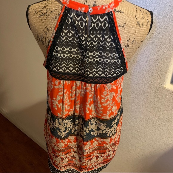 Anthropologie silk and embroidery top M - Picture 5 of 8
